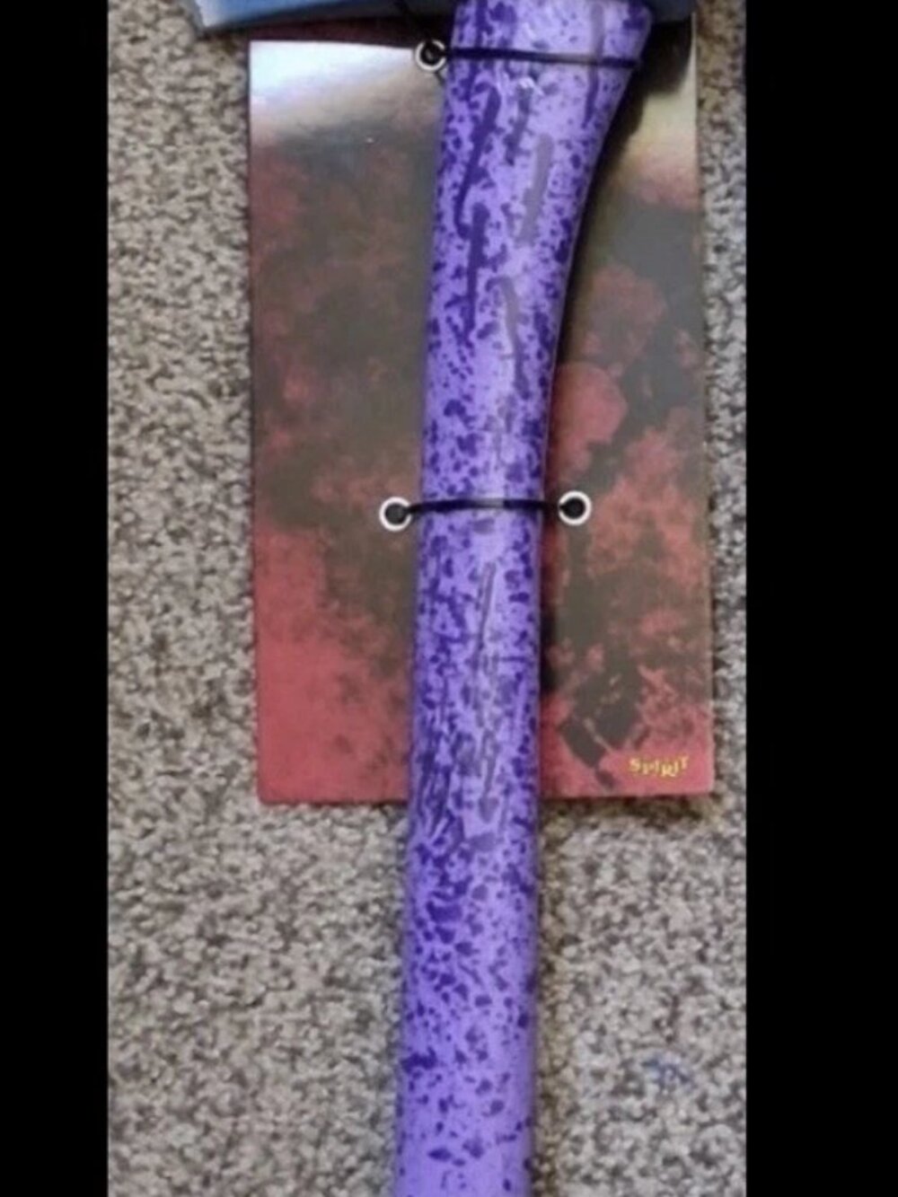 Friday the 13th The Game Retro Axe Purple Blue Jason Toy Cosplay Prop New